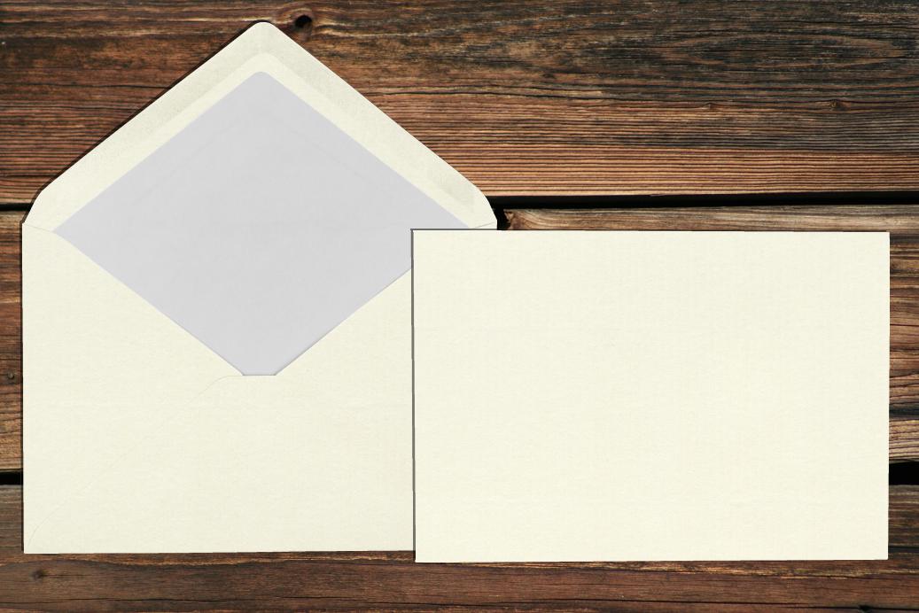 Briefhüllen mit Seidenfutter C5 157x225 mm Nassklebend Ivory gerippt 100 g/qm